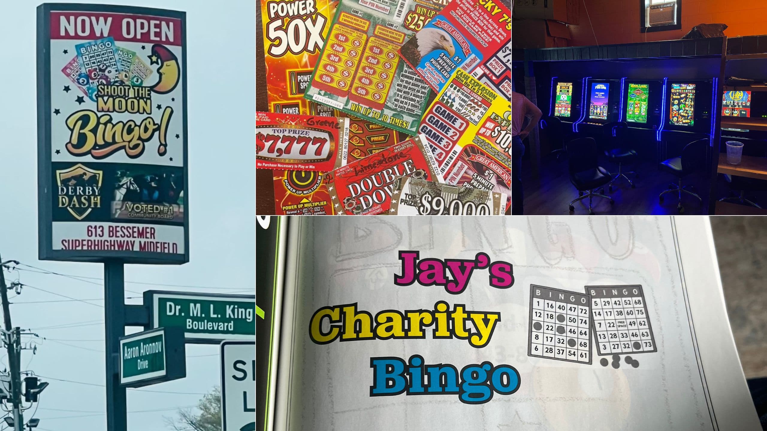 A compilation of photos taken by Rep. Andy Whitt during his gambling investigation.