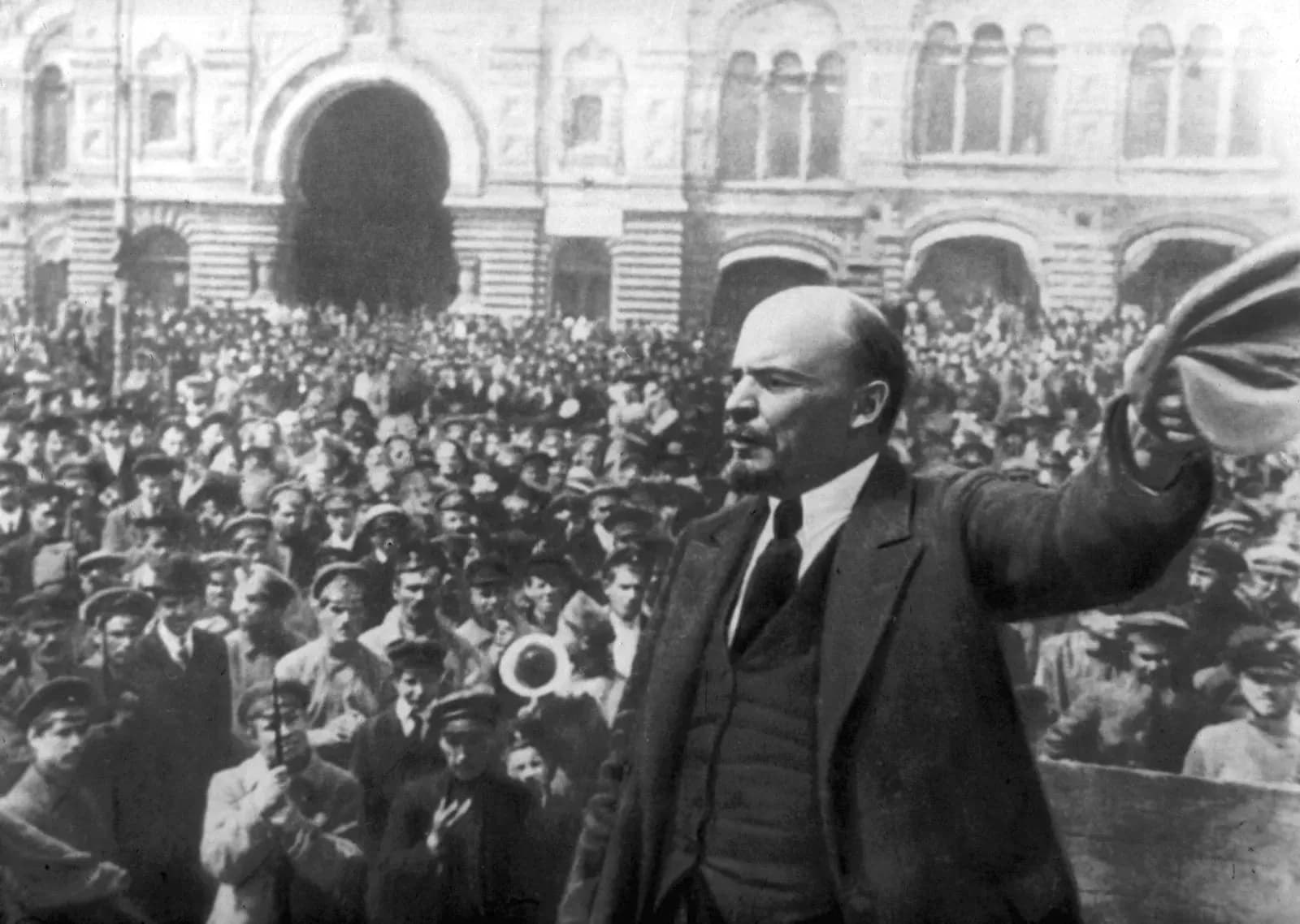 Vladimir Lenin during the Russian Revolution.