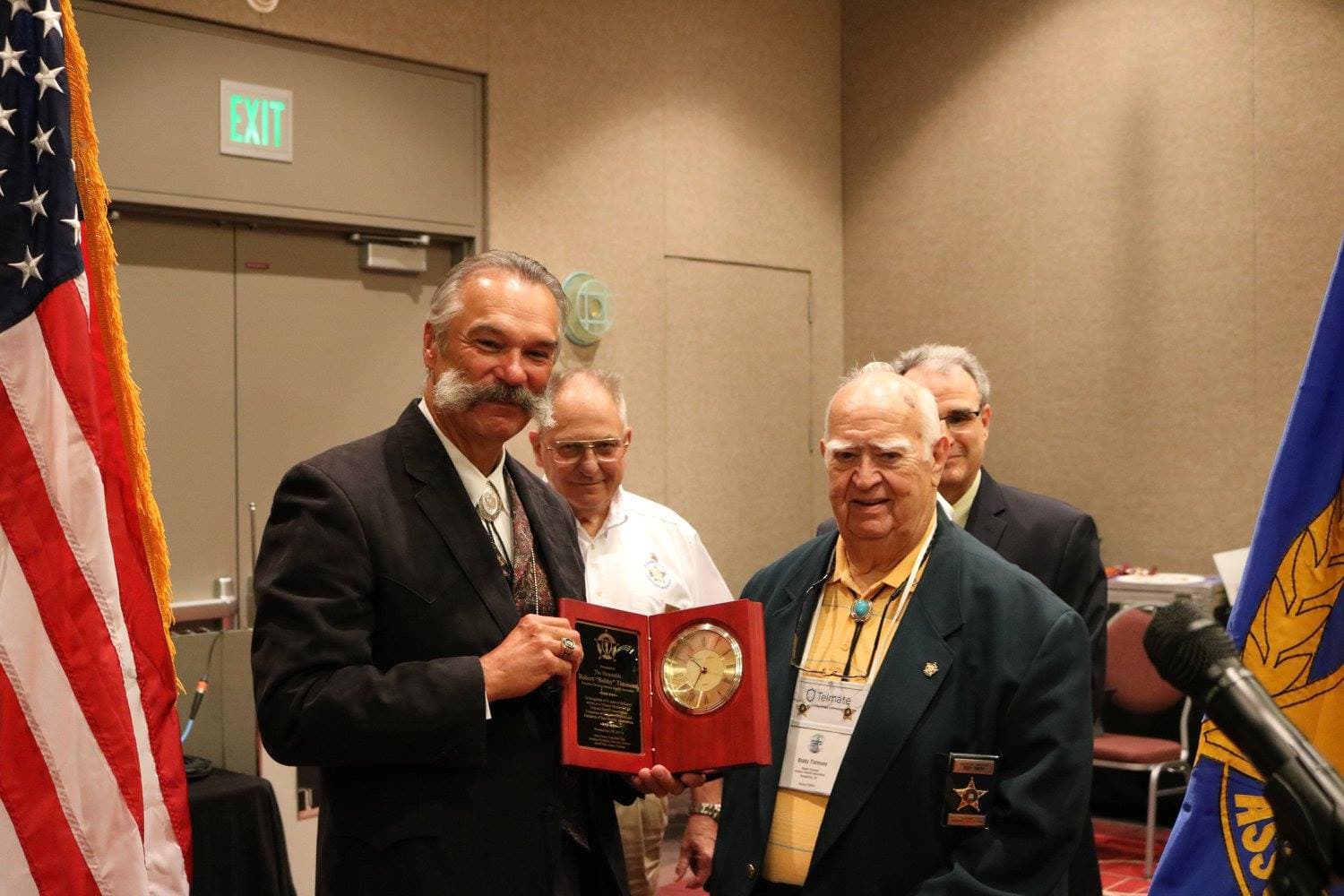 Bobby Timmons, right, the long-serving executive director of the Alabama Sheriffs Association.