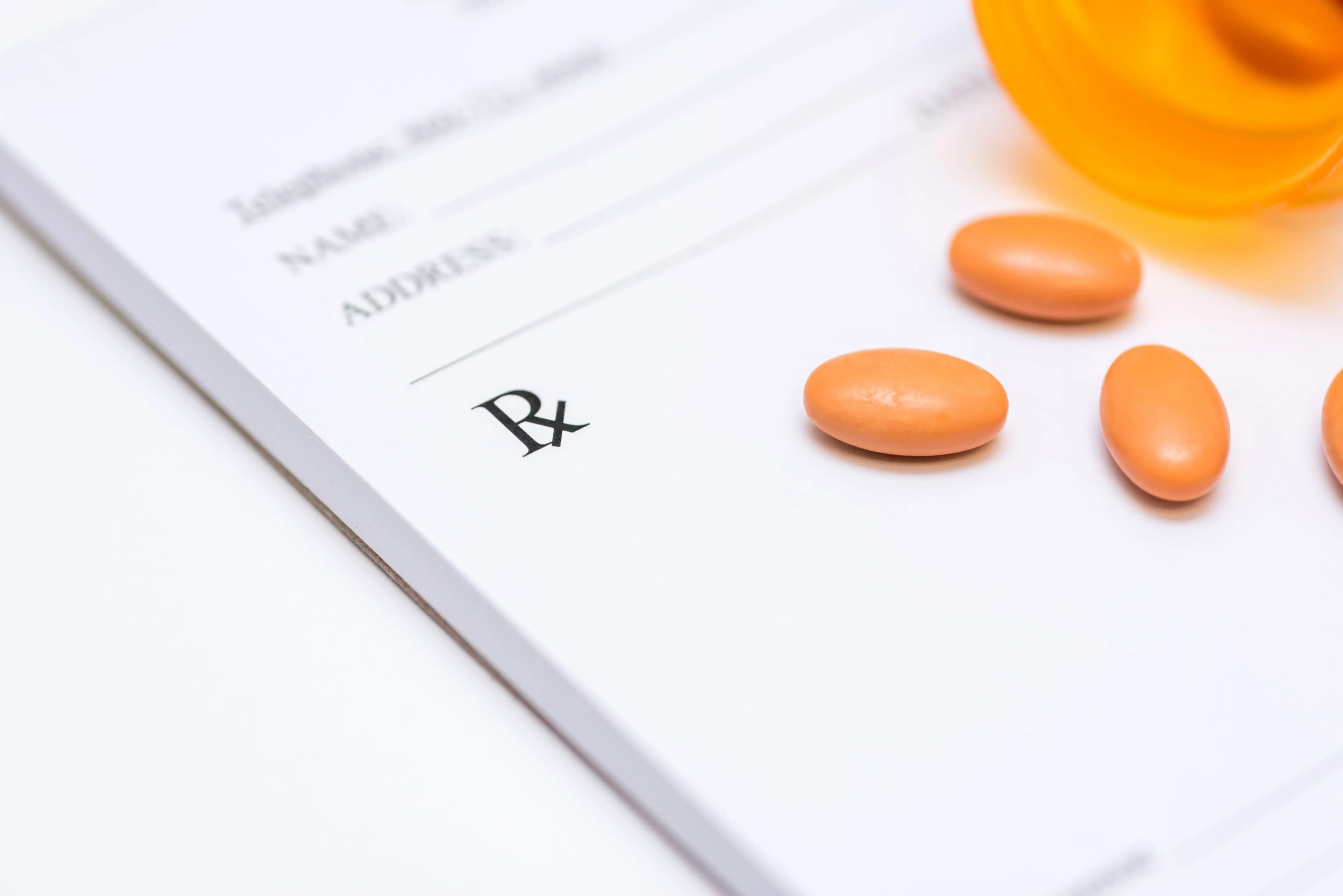 Prescription stock photo