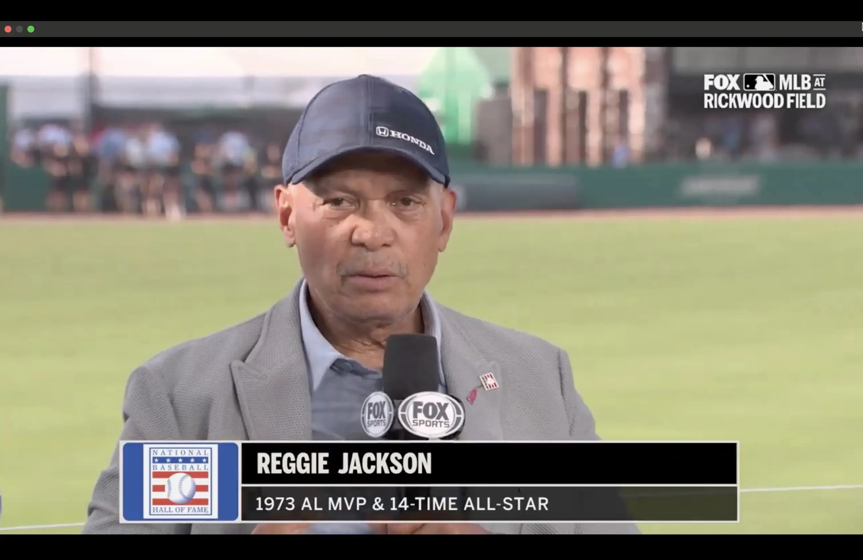 Reggie Jackson on MLB on Fox.
