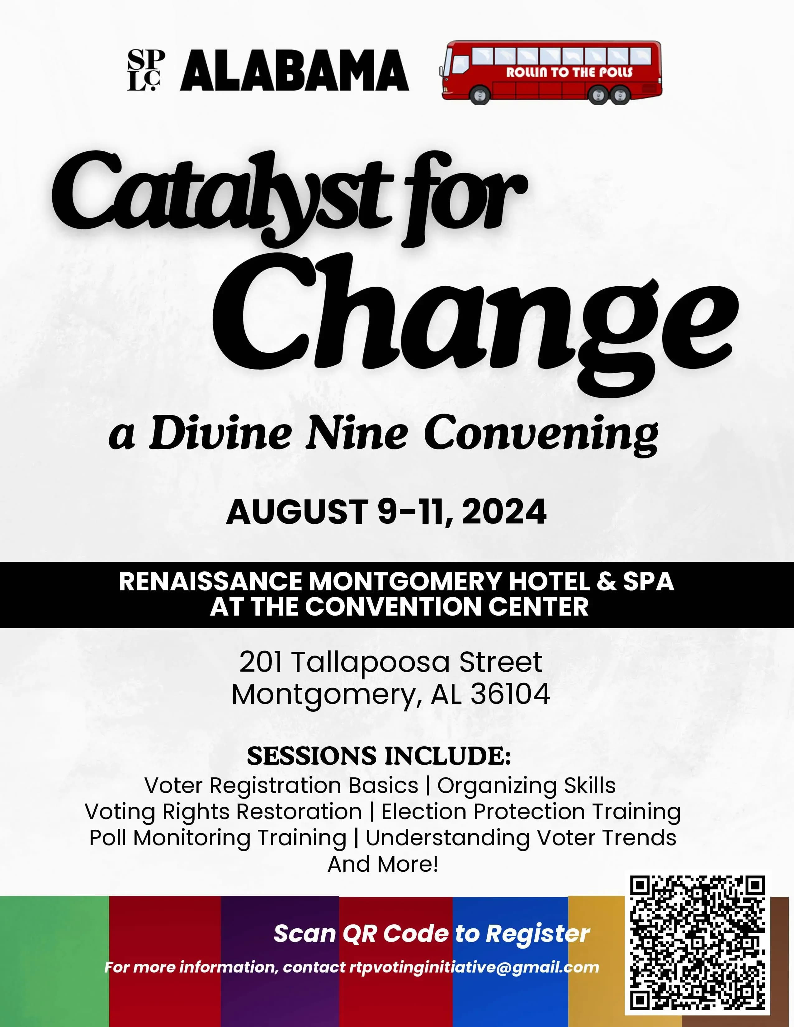 Poster for the Catalyst for Change Divine Nine Convening.