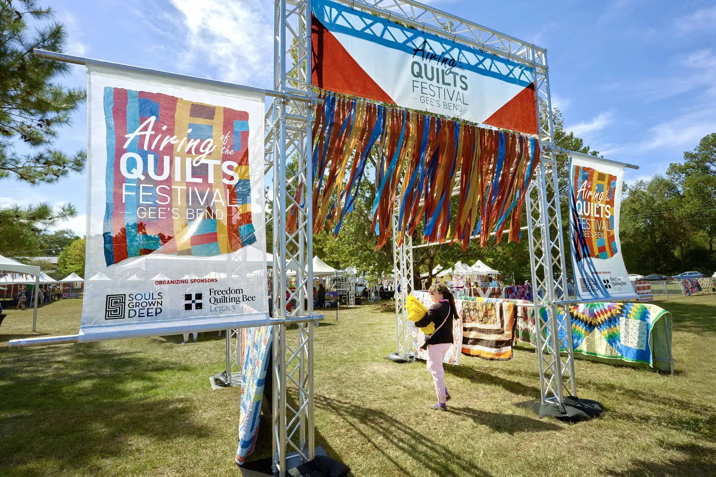 The Airing of the Quilts Festival in Gee's Bend