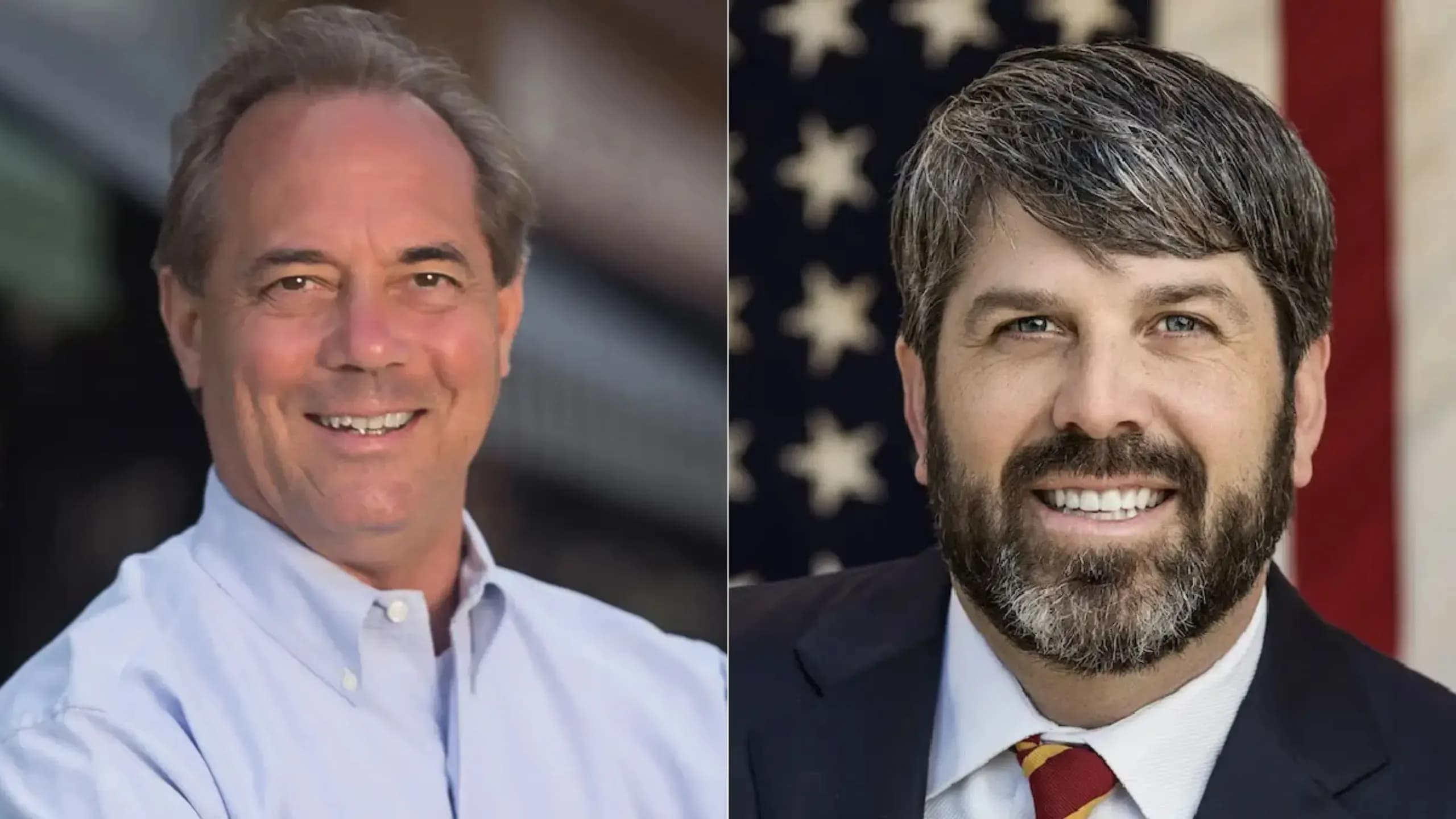 Sen. Steve Livingston, left, and Sen. Garlan Gudger, right.
