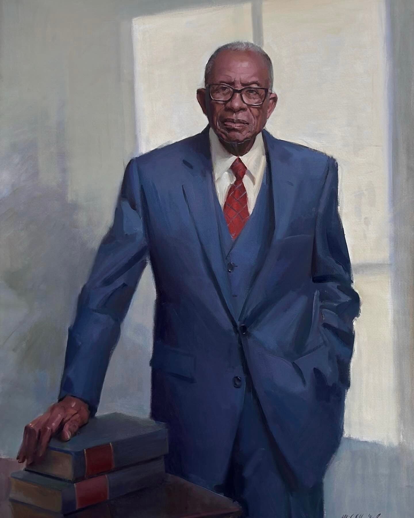 A portrait of Fred Gray that will be displayed in the Smithsonian.