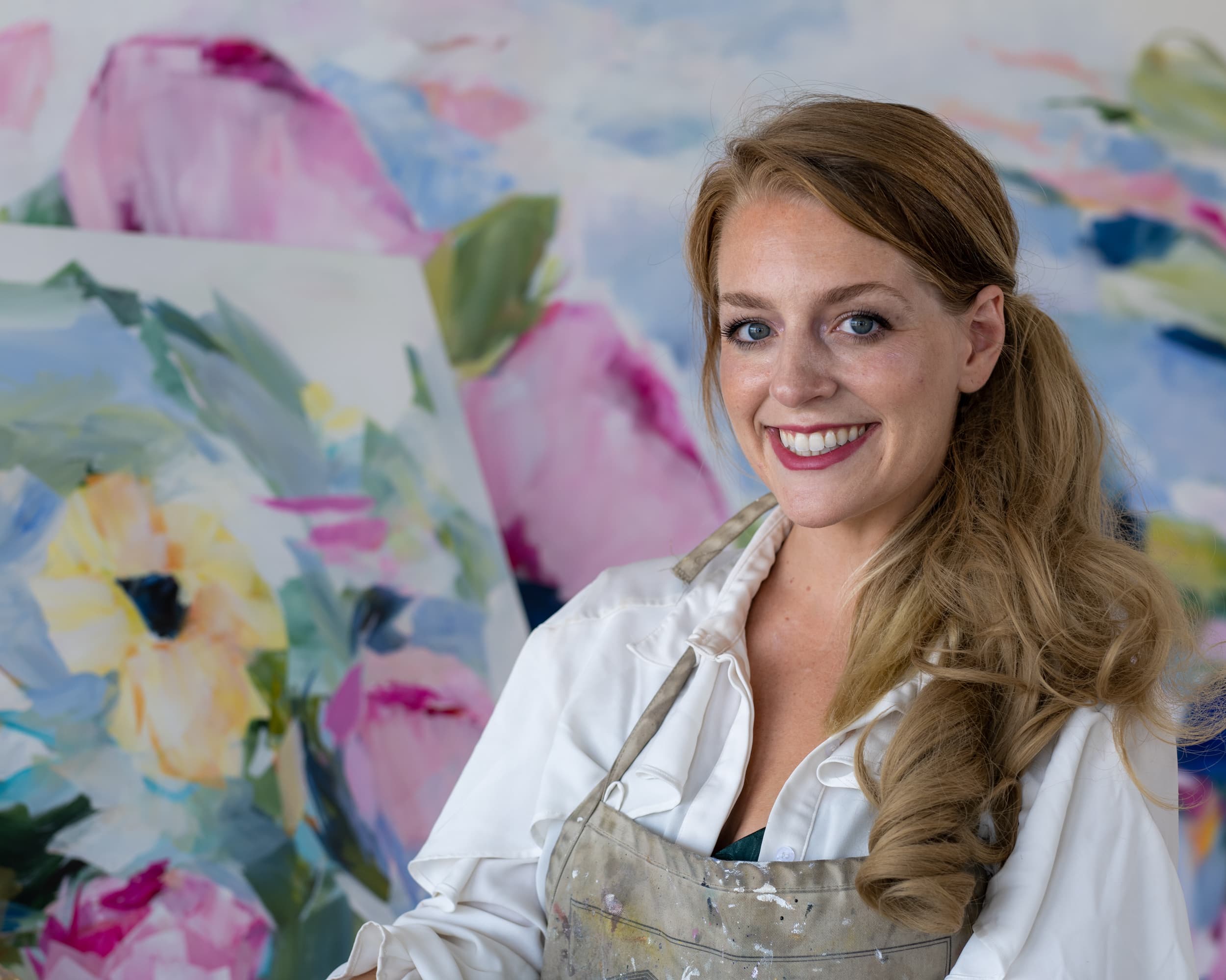 Liz Lane in her studio in Hoover.