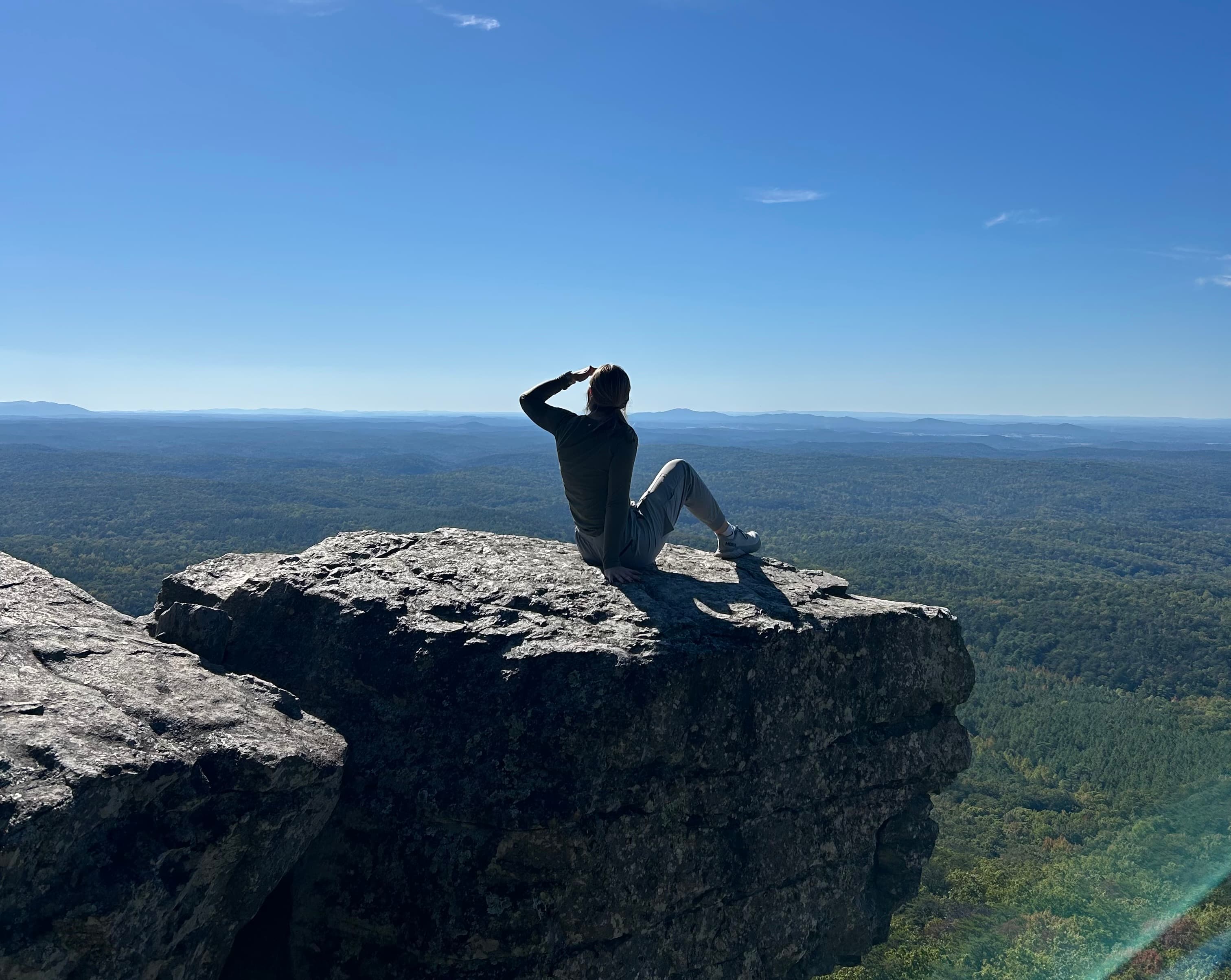 Many visitors to Cheaha State Park enjoy the long-range view from Pulpit Rock.