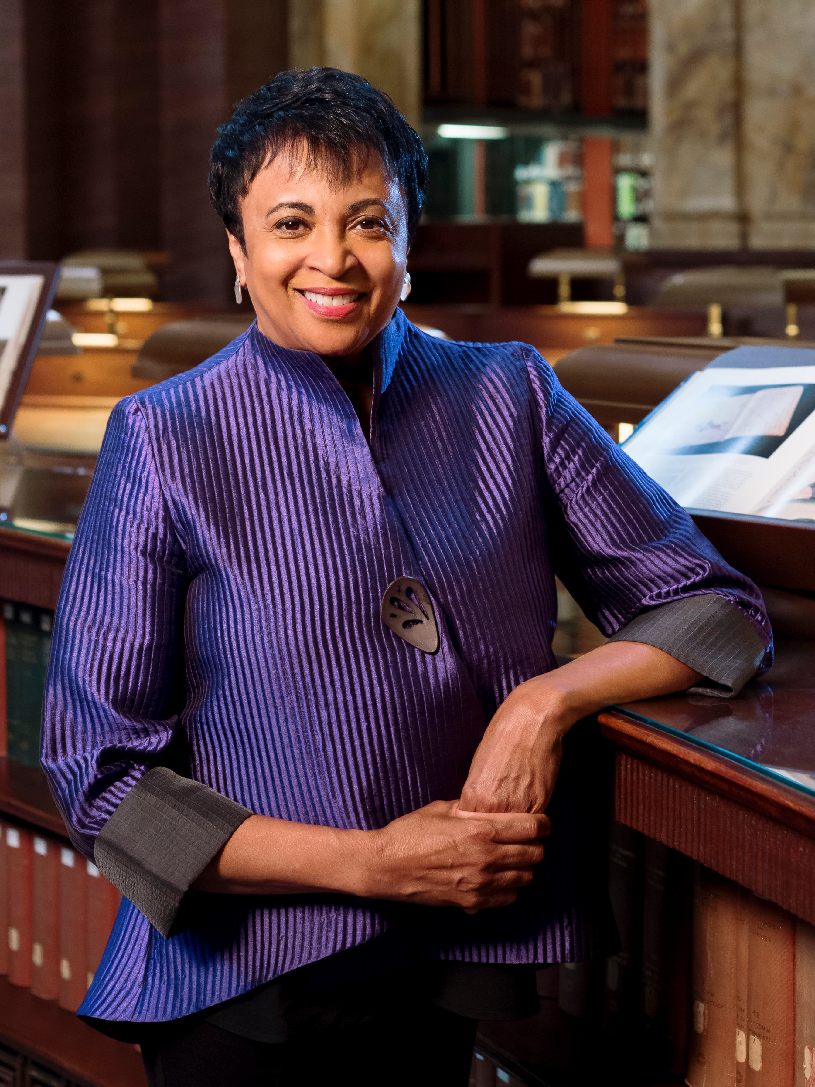Librarian of Congress Carla Hayden in the Library's Main Reading Room, September 1, 2020.