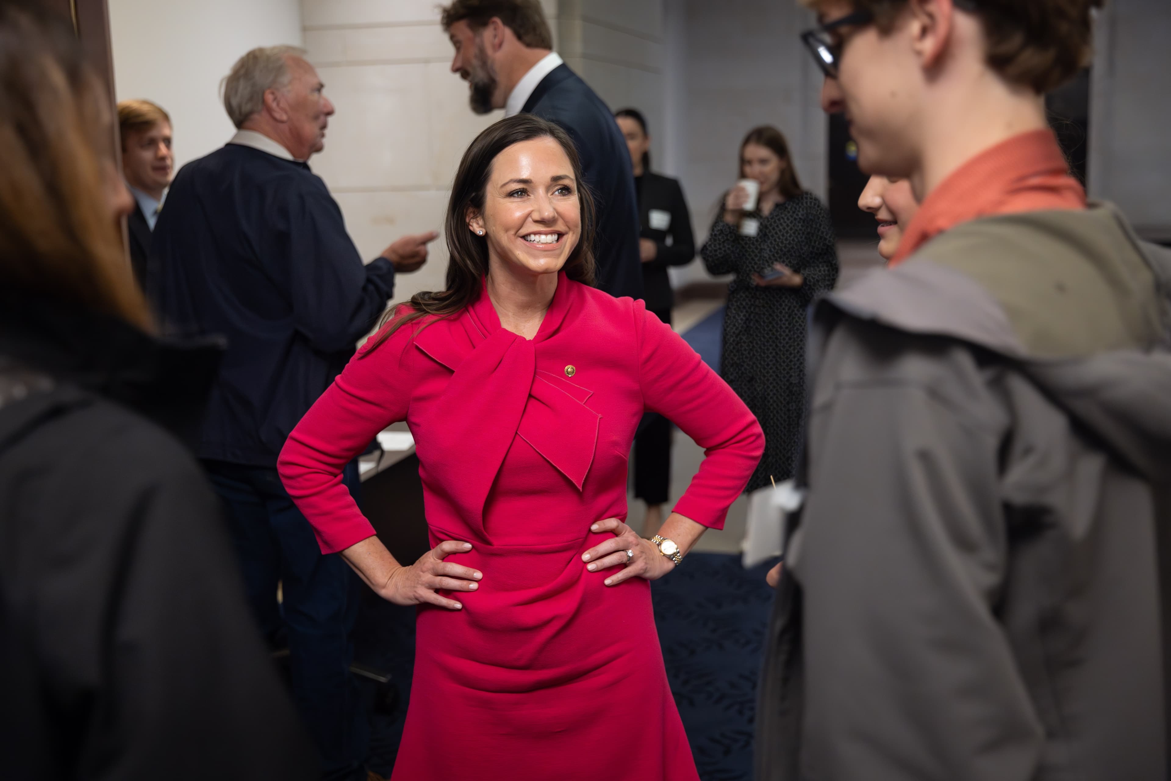 Sen. Katie Britt at a Coffee with Katie event.