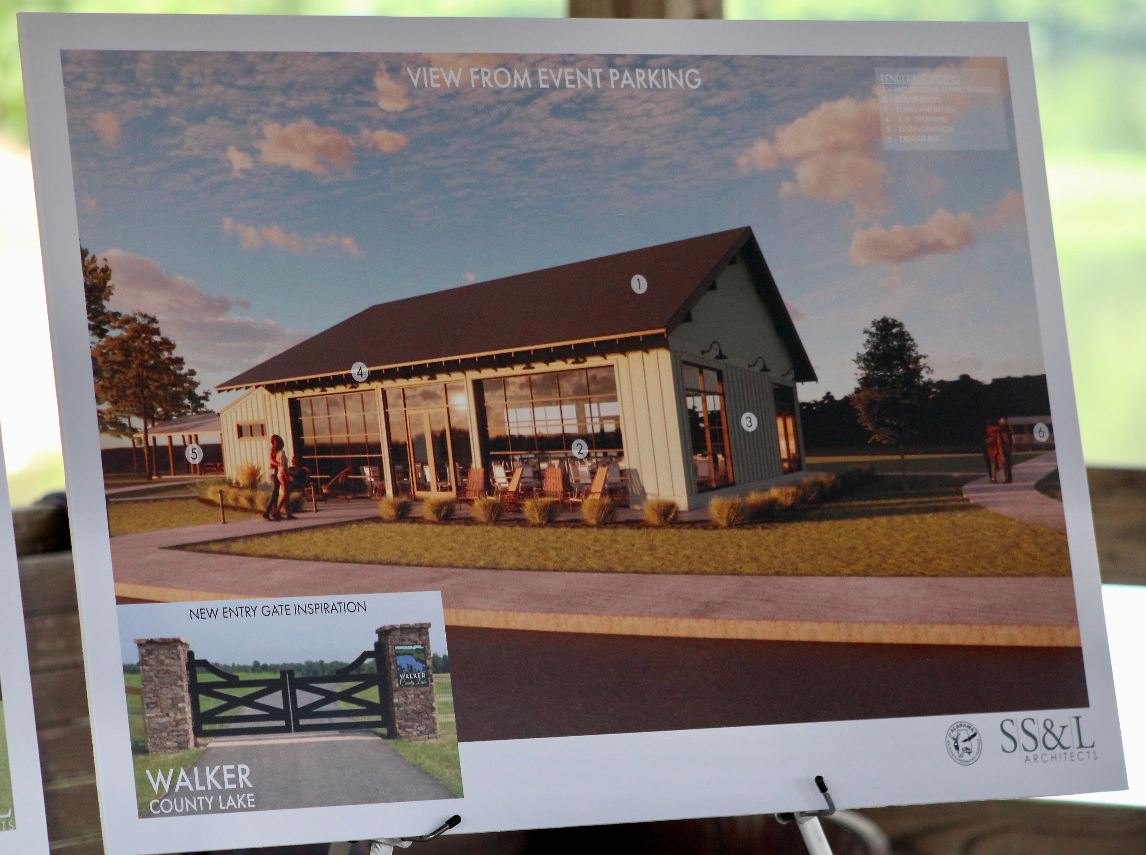 A rendering of plans for Walker County Public Lake.