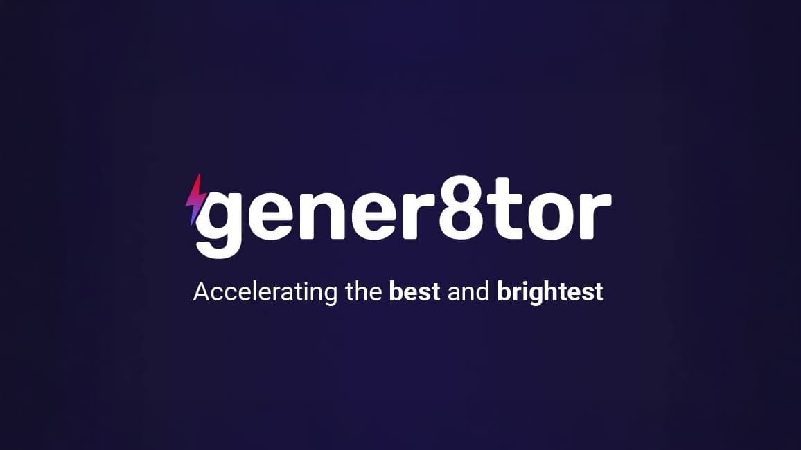 The logo of startup accelerator gener8tor.