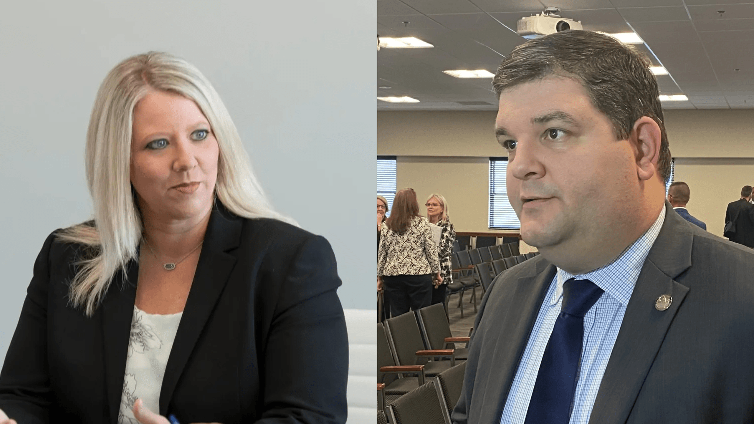 Sen. April Weaver and Rep. Matt Simpson