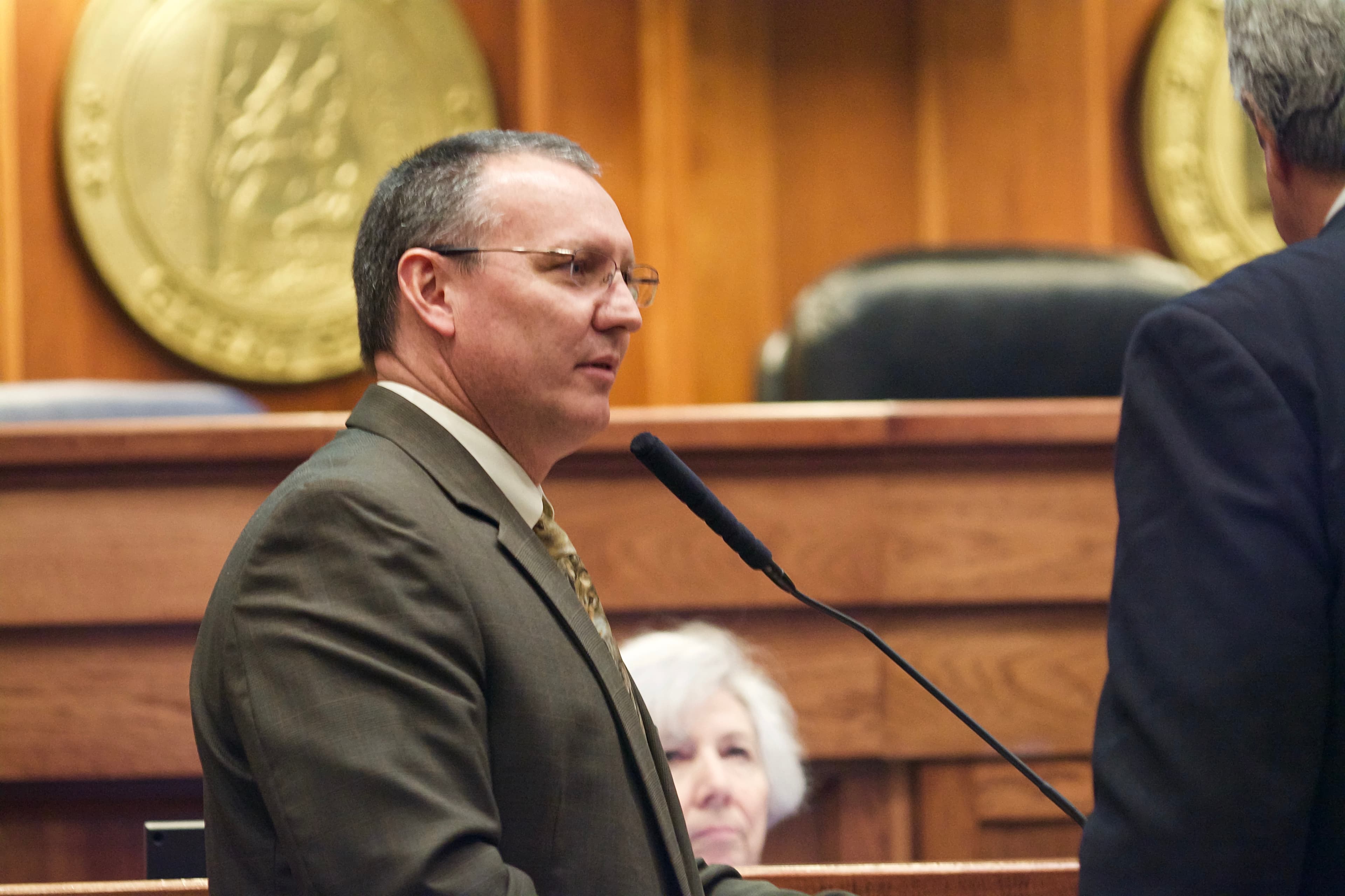 Sen. Paul Sanford proposed an amendment to narrow HB317 to include an exemption for only a small portion of economic developers.