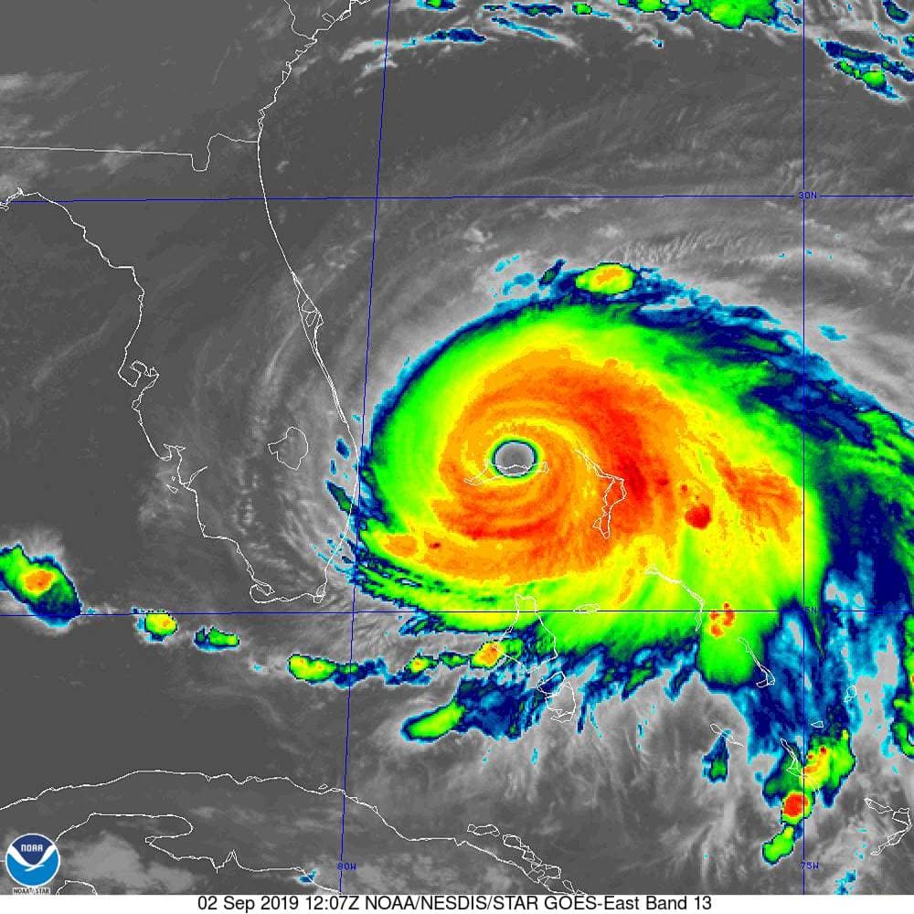 NOAA/NESDIS/STAR GOES ABI BAND 13 OR_ABI-L1b-RadM1-M6C13_G16_s20192451207232_e20192451207301_c20192451207357.nc