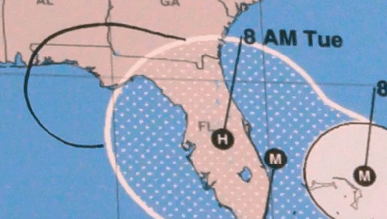 Trump's doctored map