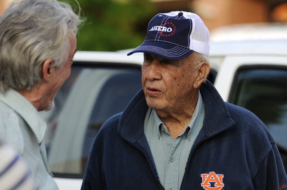 Former Auburn University head coach Pat Dye at an event in Auburn. (VIA MADISON OGLETREE/THE AUBURN PLAINSMAN)